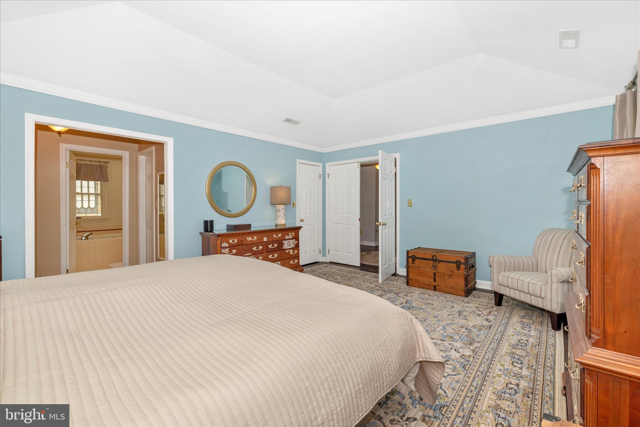 13514 Paradise Church Road Hagerstown, MD 21742 - Photo 24 of 56 a bedroom with a bed and wooden floor