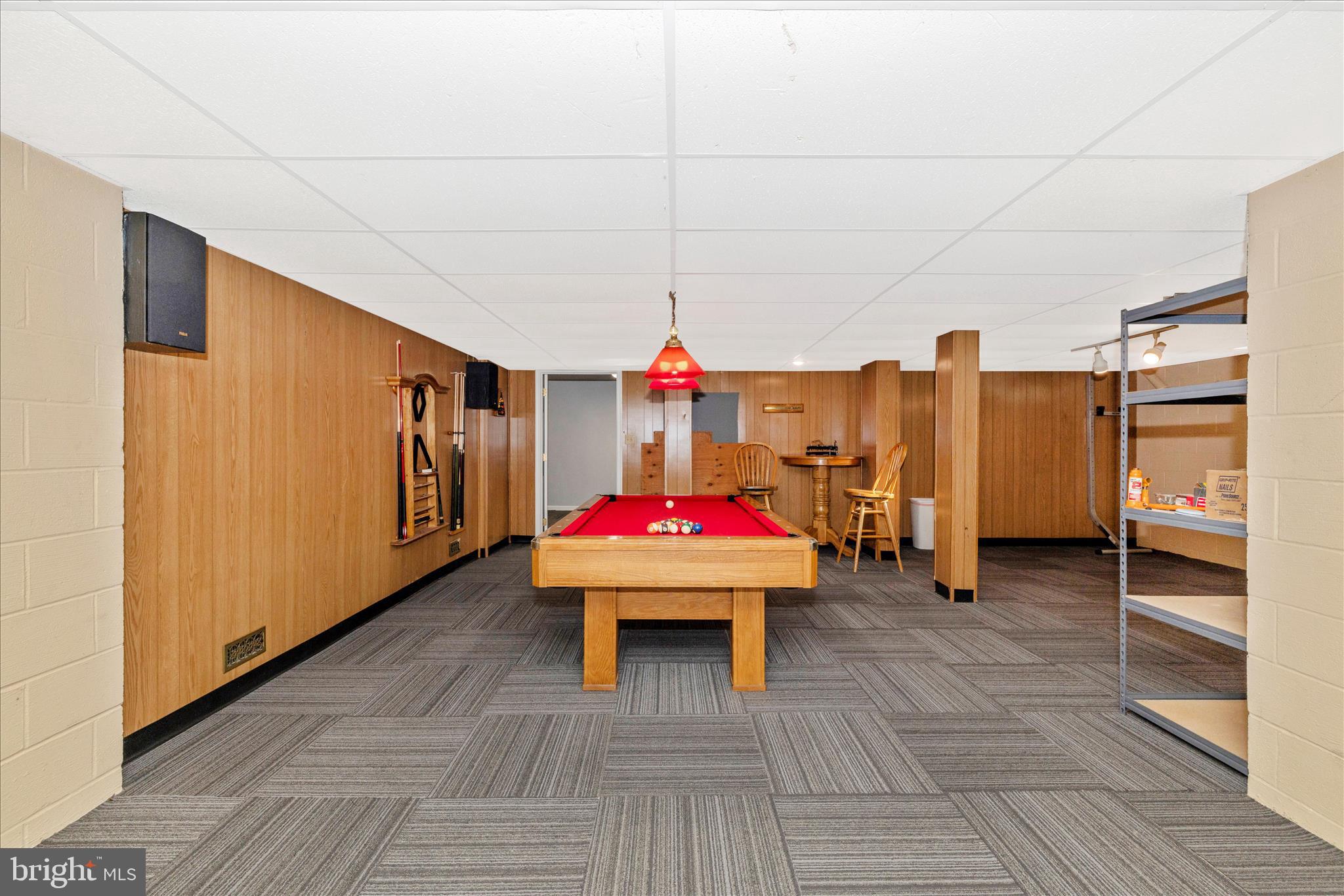 13514 Paradise Church Road Hagerstown, MD 21742 - Photo 39 of 56 a room with wooden floor pool table and chairs