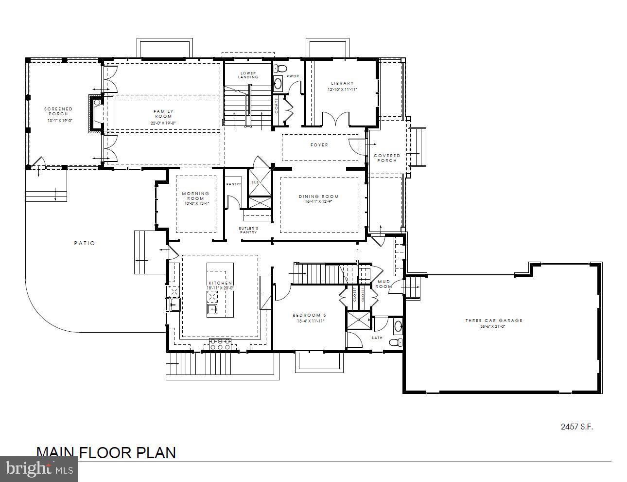 1800 Monza Road McLean, VA 22101 - Photo 75 of 77 Main Level Floor Plan