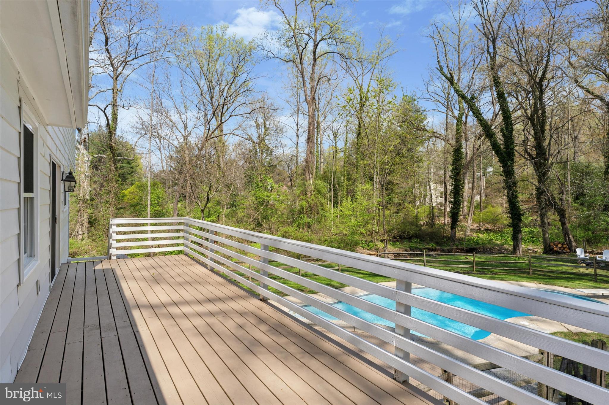 78 Peddrick Road Wayne, PA 19087 - Photo 33 of 47 a view of backyard with wooden floor and trees