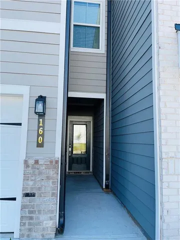 a view of front door of house
