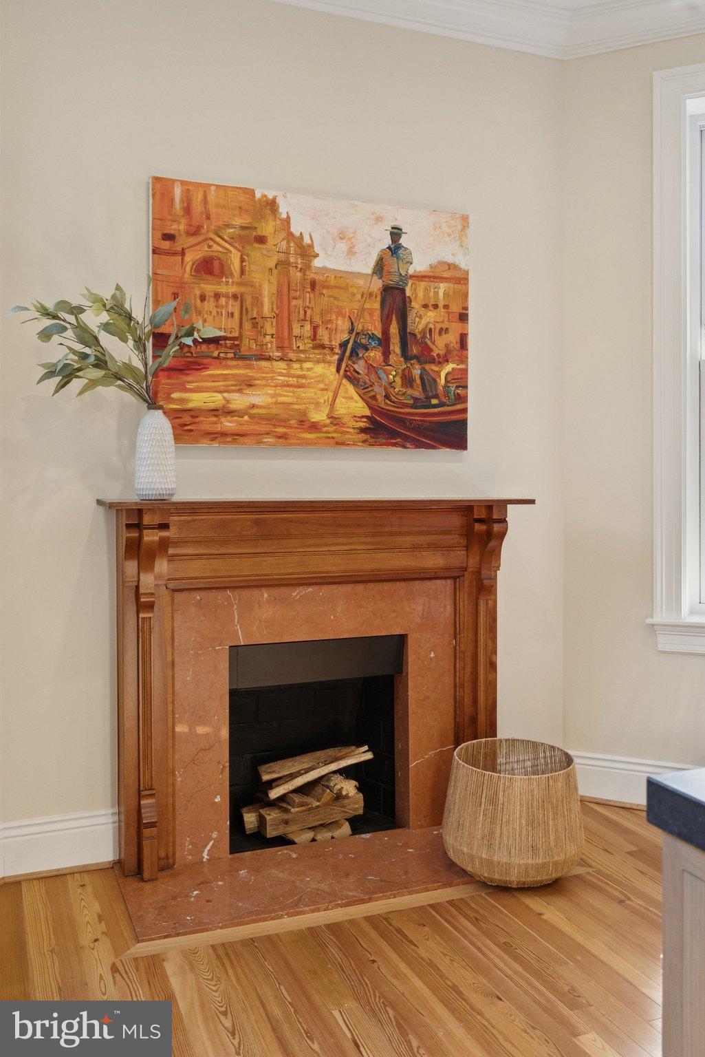 1514 R Street Northwest Washington, DC 20009 - Photo 23 of 84 a living room with furniture and a fireplace