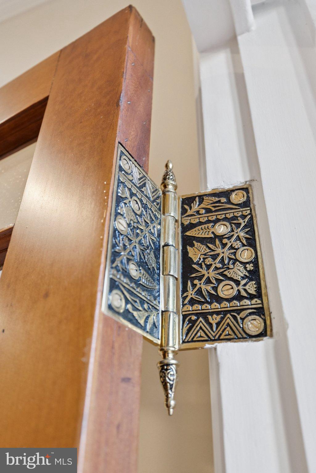 1514 R Street Northwest Washington, DC 20009 - Photo 25 of 84 Intricate door hinge showcasing elegant design.