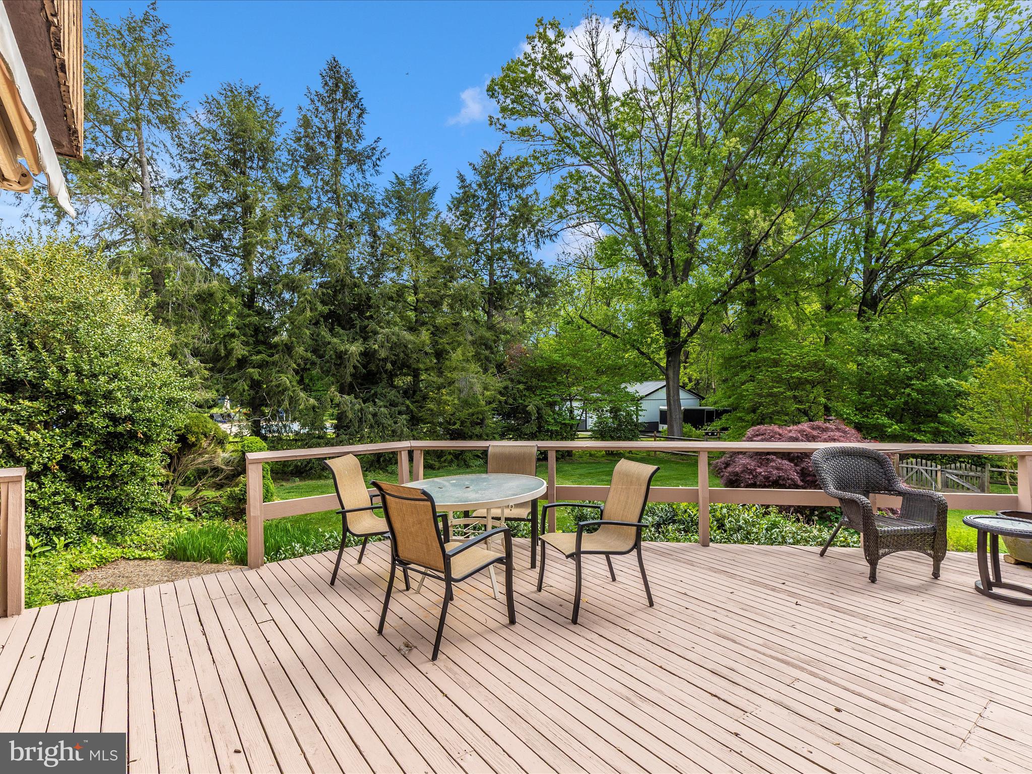 7903 Runnymeade Drive Frederick, MD 21702 - Photo 40 of 51 a view of roof deck with table and chairs and wooden floor