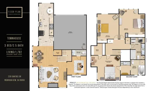 $1,728,000 | 2291 Oaktree Drive, Unit 201, Mountain View, CA 94040