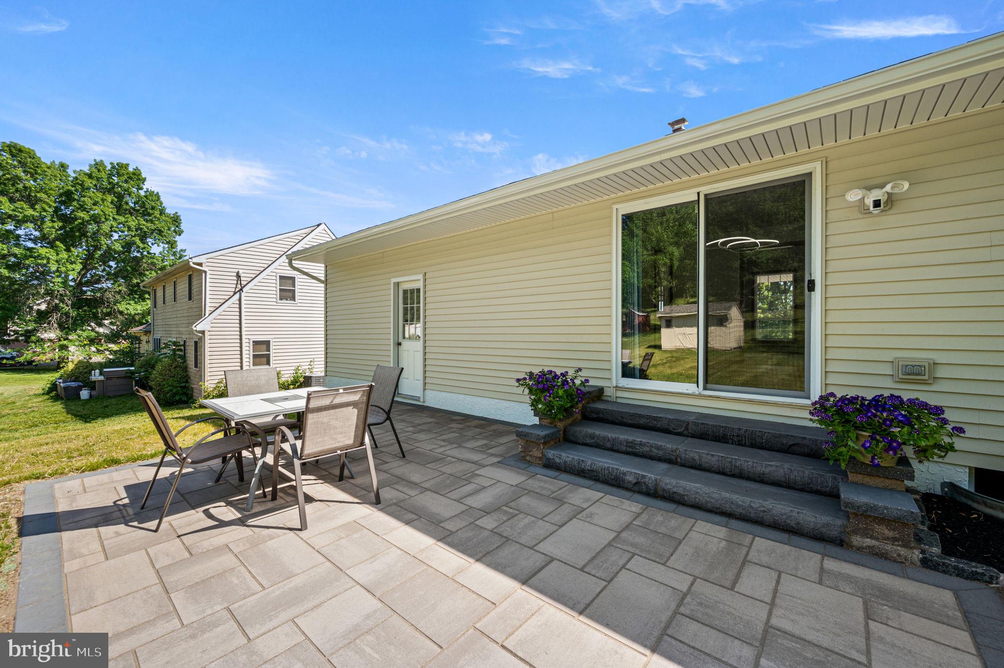 451 Township Line Road Bechtelsville, PA 19505 - Photo 26 of 33 Beautiful New paver patio with 6' rockface steps