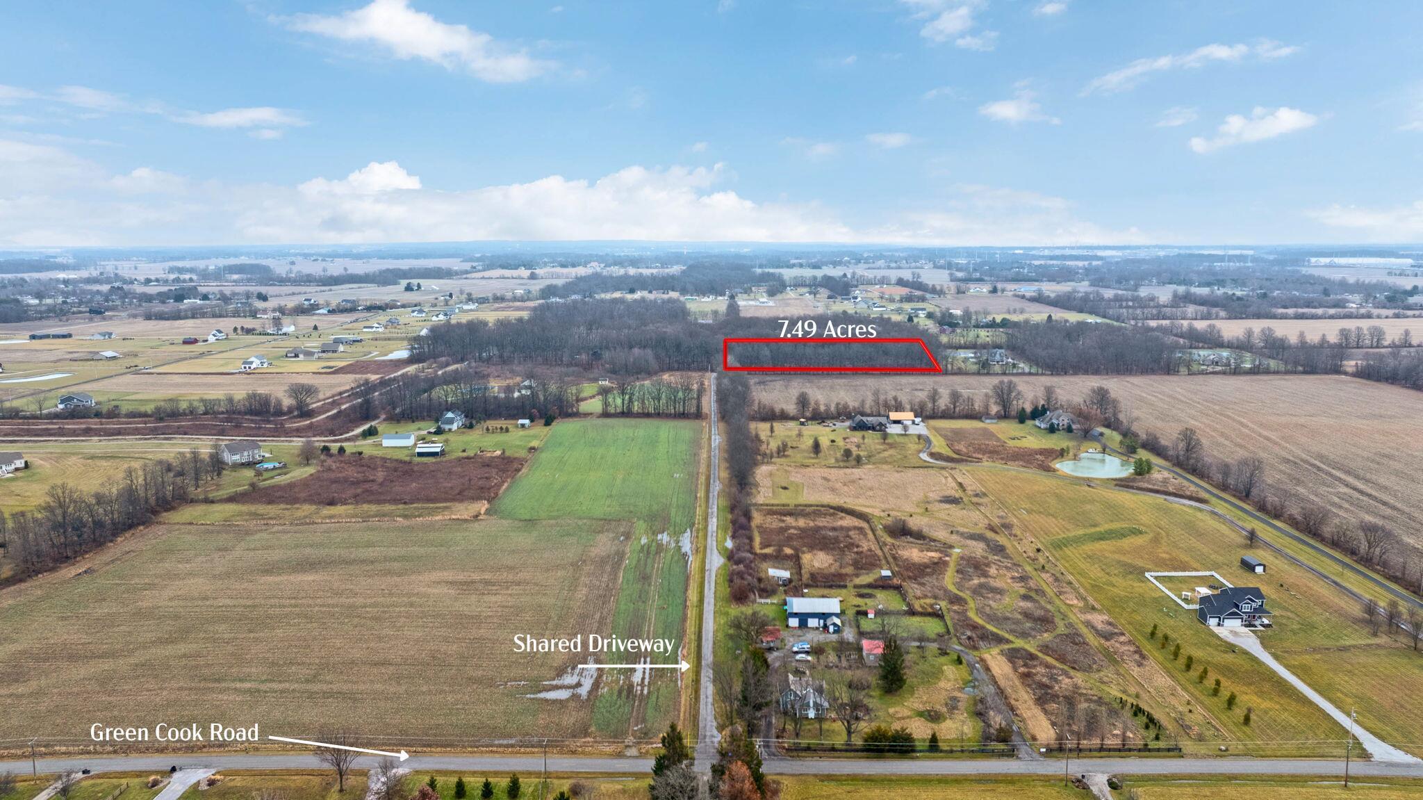 4455 Green Cook Road Johnstown, OH 43031 - Photo 4 of 15 Aerial w/ labels