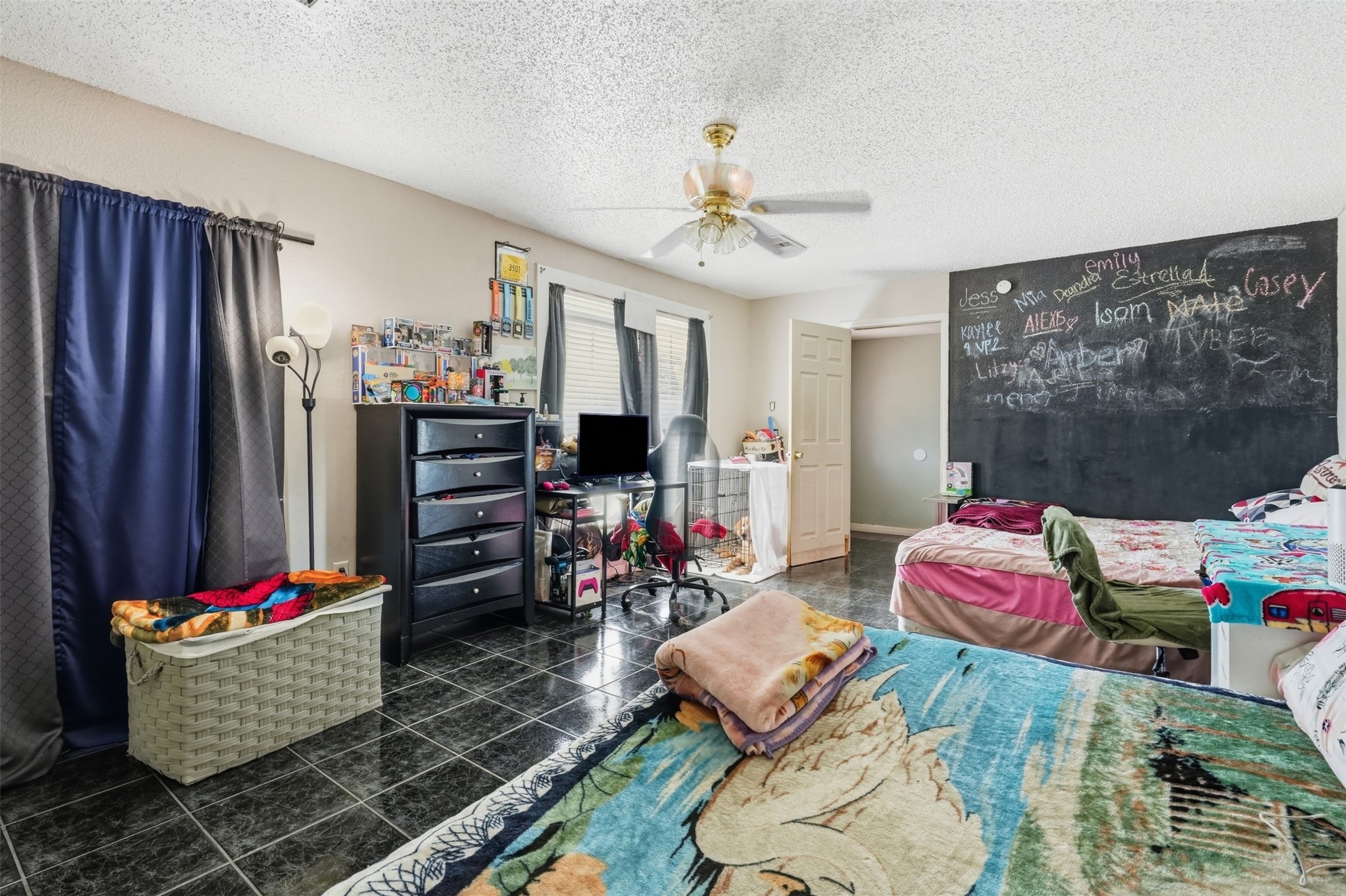 primary living room currently being used as a bedroom