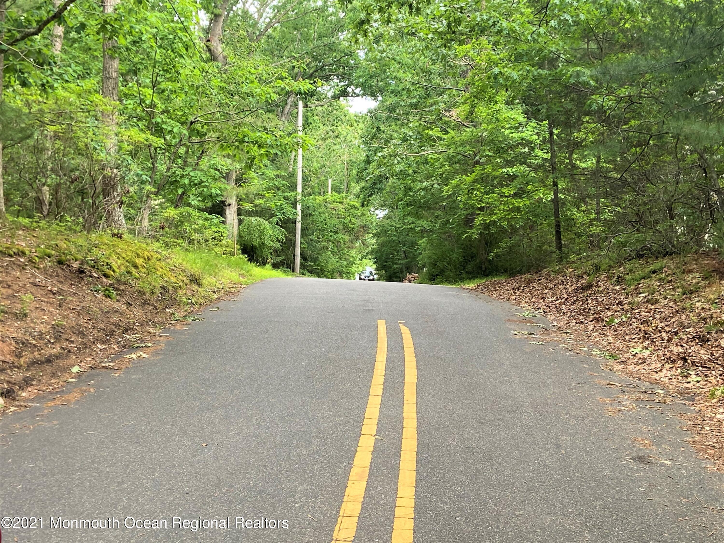 361 Black Oak Road Jackson, NJ 08527 - Photo 48 of 57 a view of a road with a bench