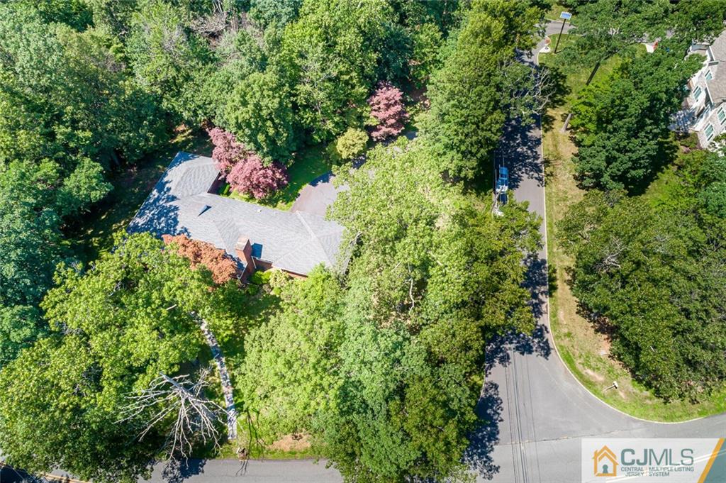 305 Ridge Road Watchung, NJ 07069 - Photo 41 of 41 an aerial view of a house with a yard and garden