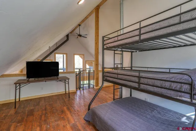 a view of livingroom with furniture and wooden floor