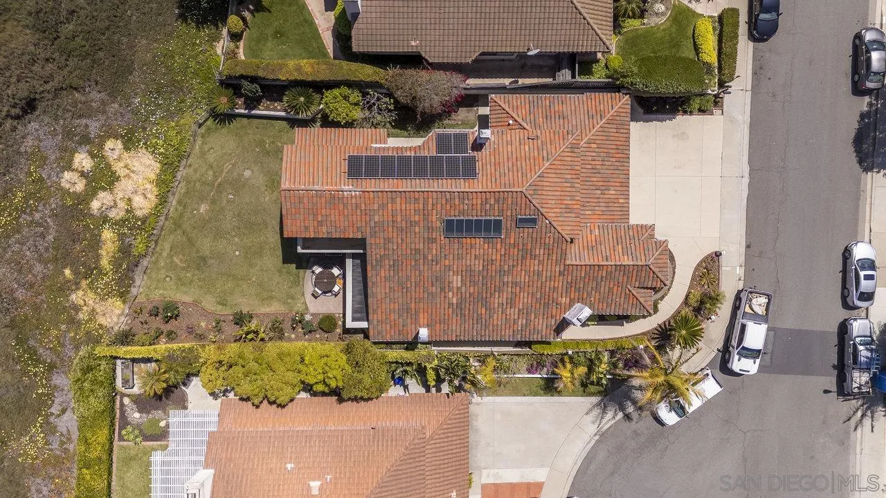 263 Via Villena Encinitas, CA 92024 - Photo 38 of 49 an aerial view of a house with swimming pool and outdoor space