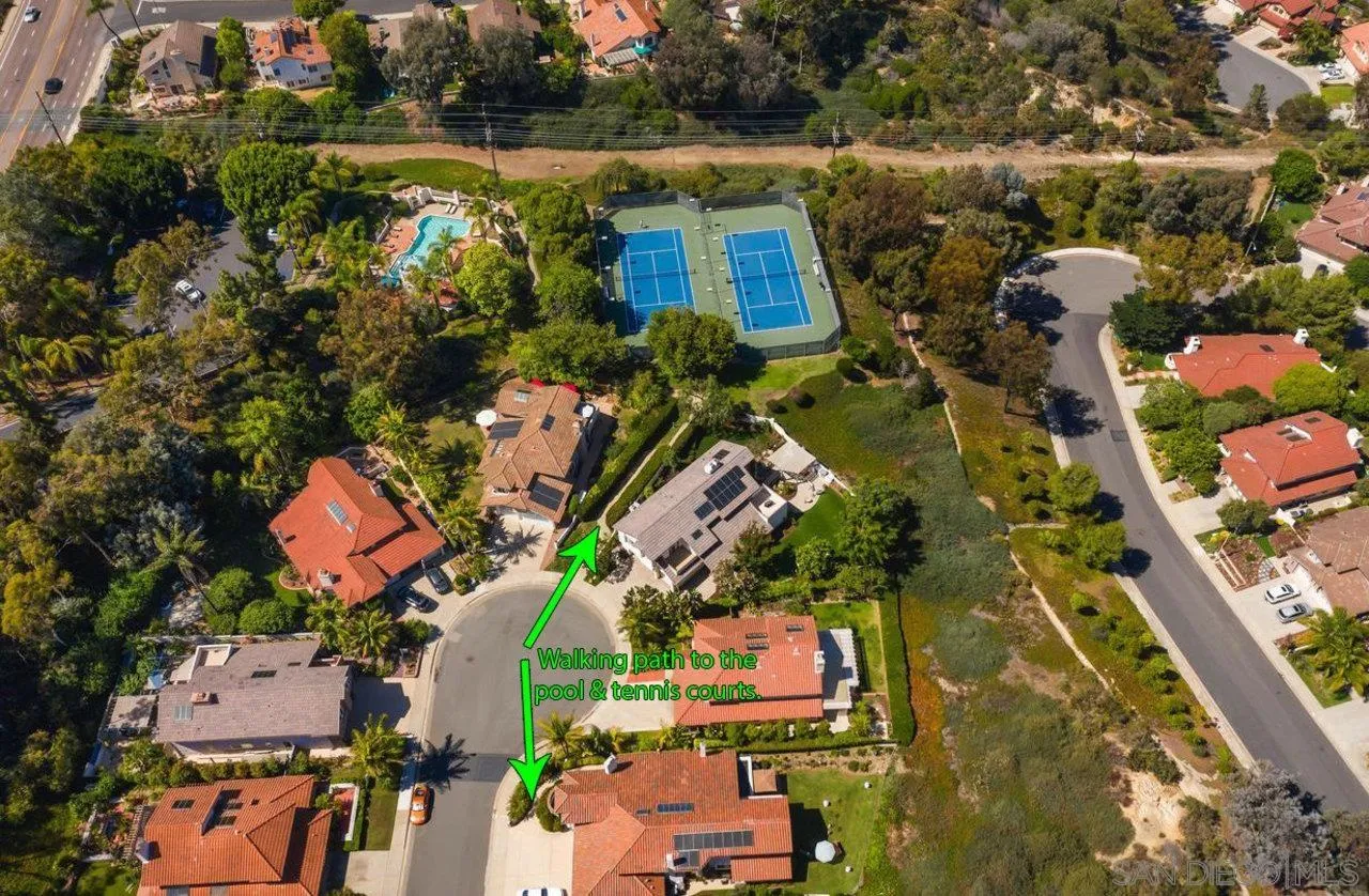 263 Via Villena Encinitas, CA 92024 - Photo 43 of 49 an aerial view of residential houses with outdoor space and lake view