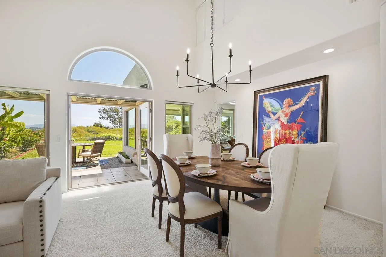 263 Via Villena Encinitas, CA 92024 - Photo 8 of 49 a view of a dining room with furniture window and outside view