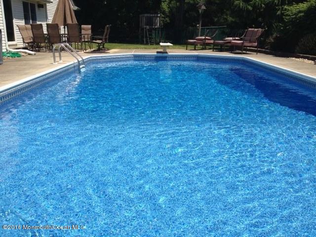 65 Skidmore Road Freehold, NJ 07728 - Photo 32 of 32 a view of pool with lawn chairs and plants