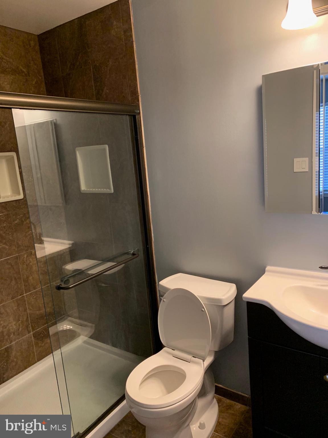 8555 Ritchboro Road District Heights, MD 20747 - Photo 21 of 30 a white toilet sitting next to a bathroom sink and a mirror