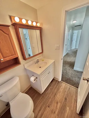 a view of a patio with a yard