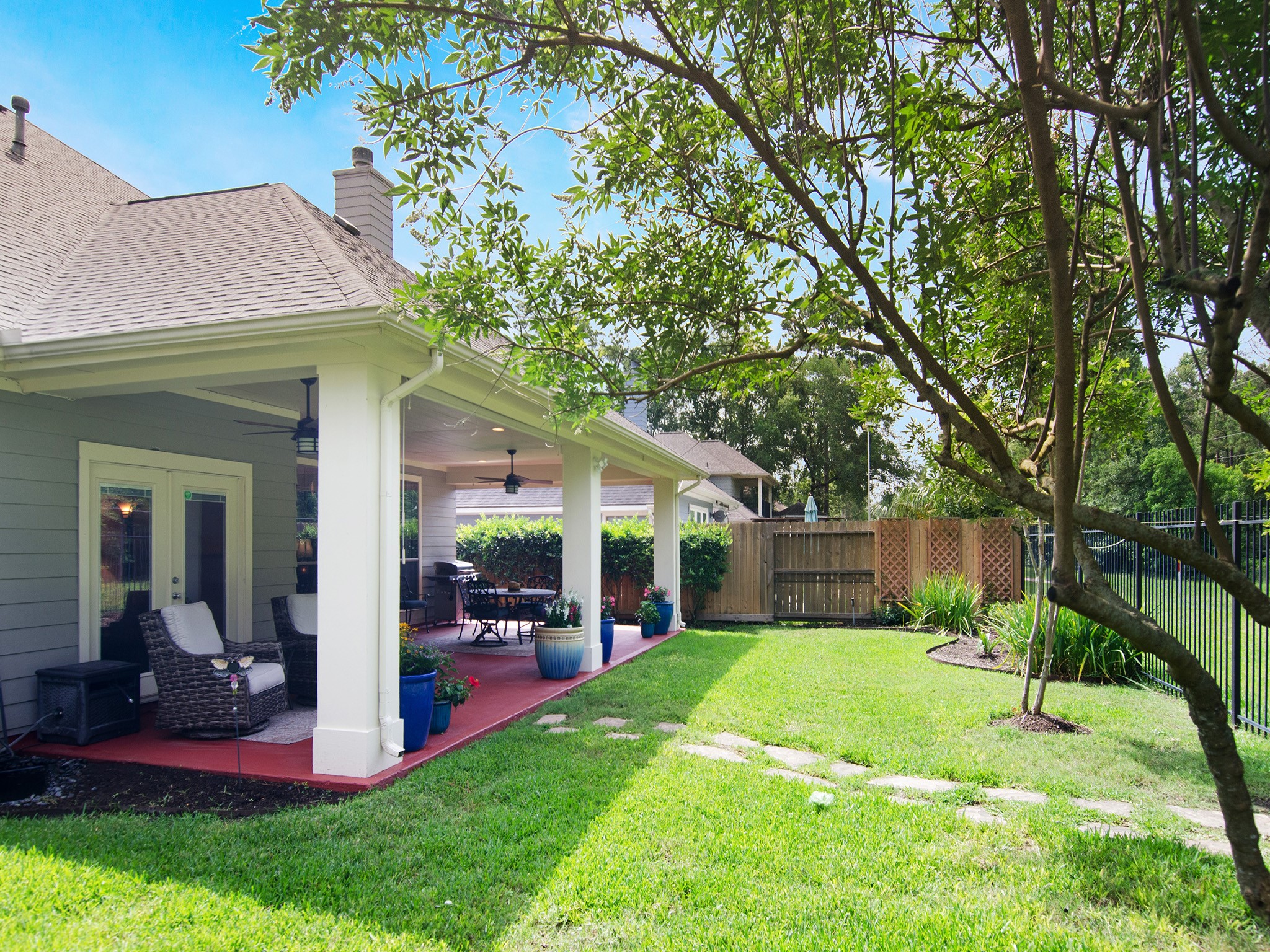 28323 Ryans Ridge Lane Spring, TX 77386 - Photo 35 of 45 Enjoy a beautifully kept backyard with room for recreation and relaxation.