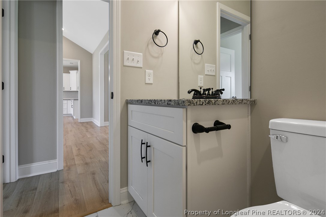 175 Spring Branch Road Tar Heel, NC 28392 - Photo 42 of 50 a bathroom with a sink mirror toilet and shower
