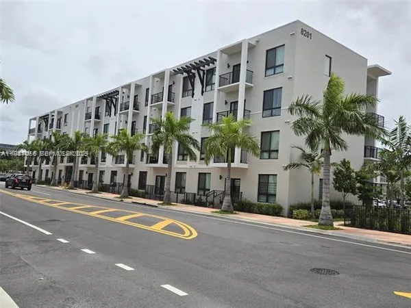 a view of building with street view