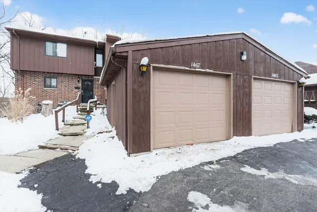 a front view of a house
