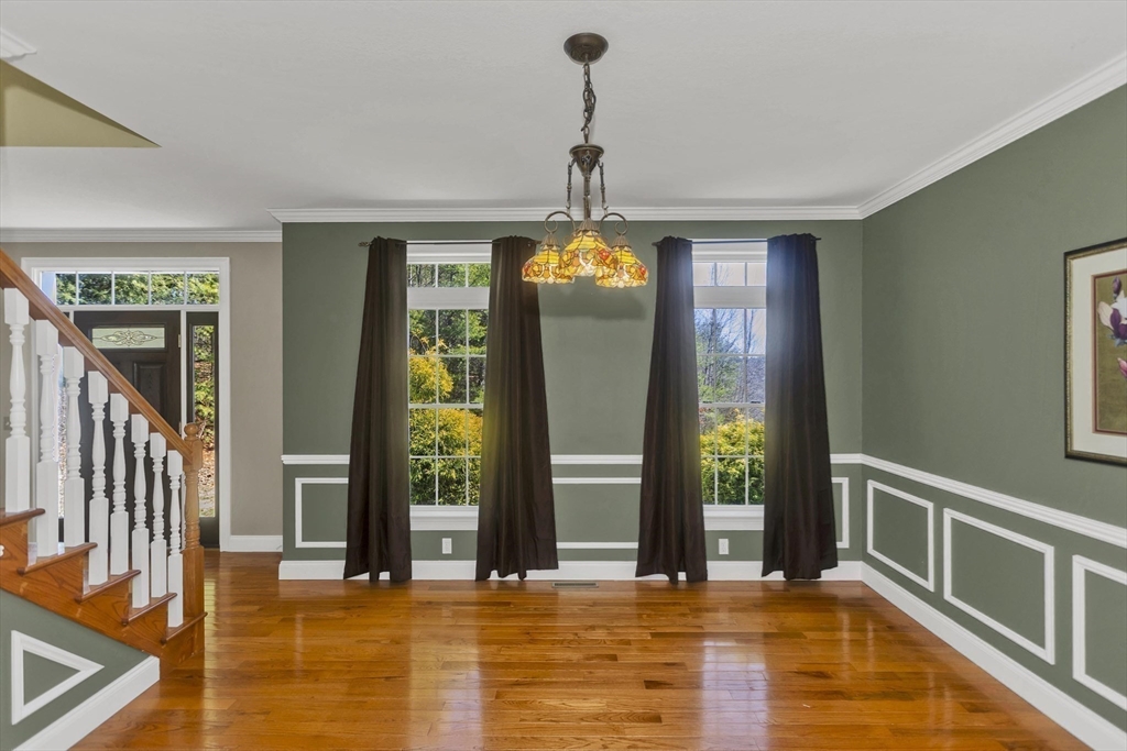 333 Stebbins Street Belchertown, MA 01007 - Photo 14 of 42 a view of an entryway with a chandelier