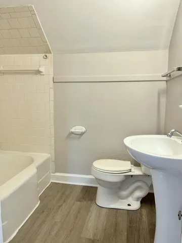 a bathroom with a sink and a toilet