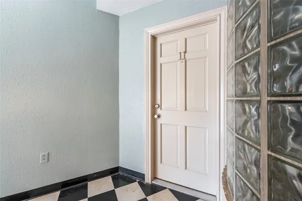 a view of front door