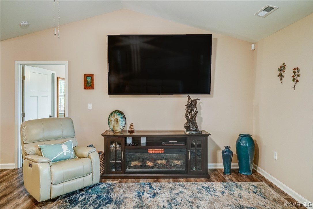 2672 Fredericks Hall Road Mineral, VA 23117 - Photo 5 of 44 a living room with furniture and a flat screen tv