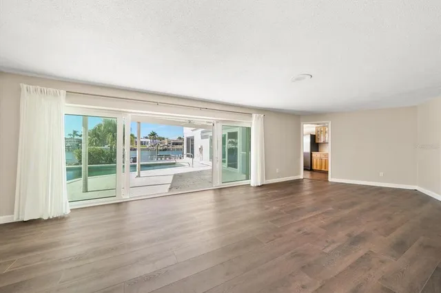 a view of a lake with houses