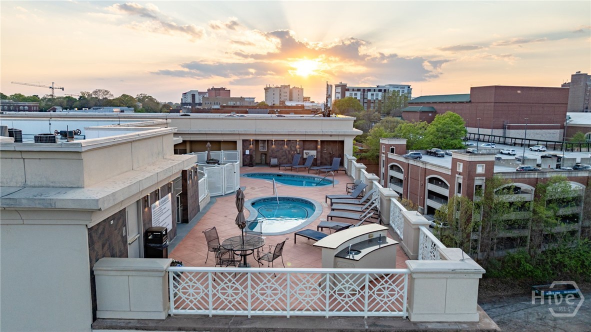 755 East Broad Street, Unit 903 Athens, GA 30601 - Photo 43 of 56 community Rooftop pool and hot tub with views