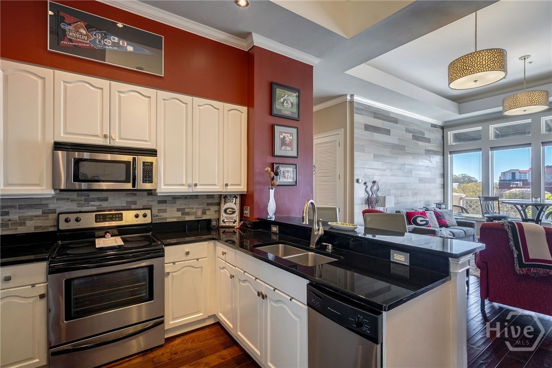 755 East Broad Street, Unit 903 Athens, GA 30601 - Photo 6 of 56 Open concept kitchen and living room