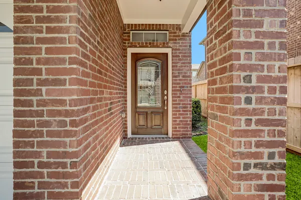 a view of a brick wall