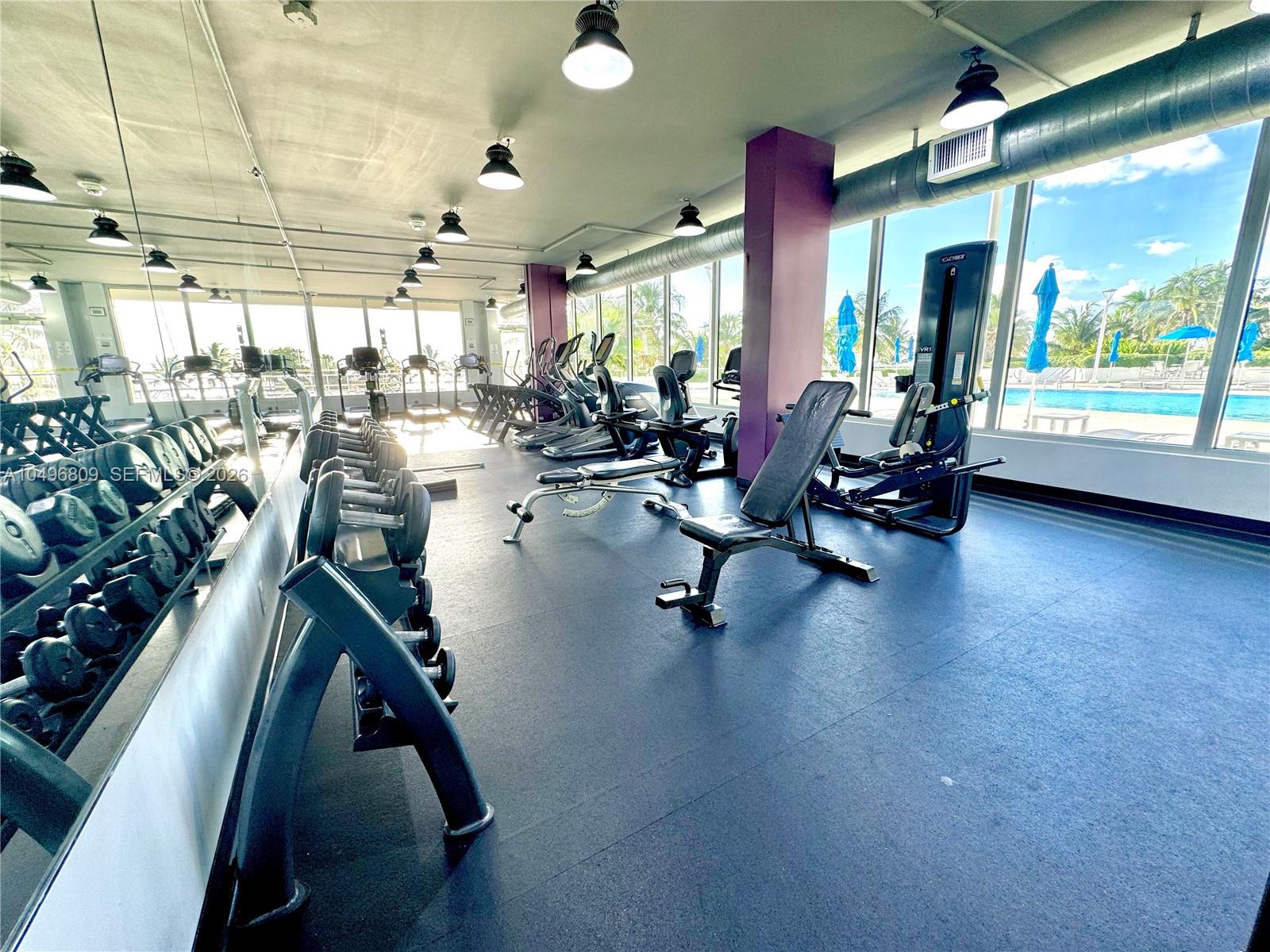 100 Lincoln Road, Unit 1423 Miami Beach, FL 33139 - Photo 44 of 56 a view of a room with gym equipment