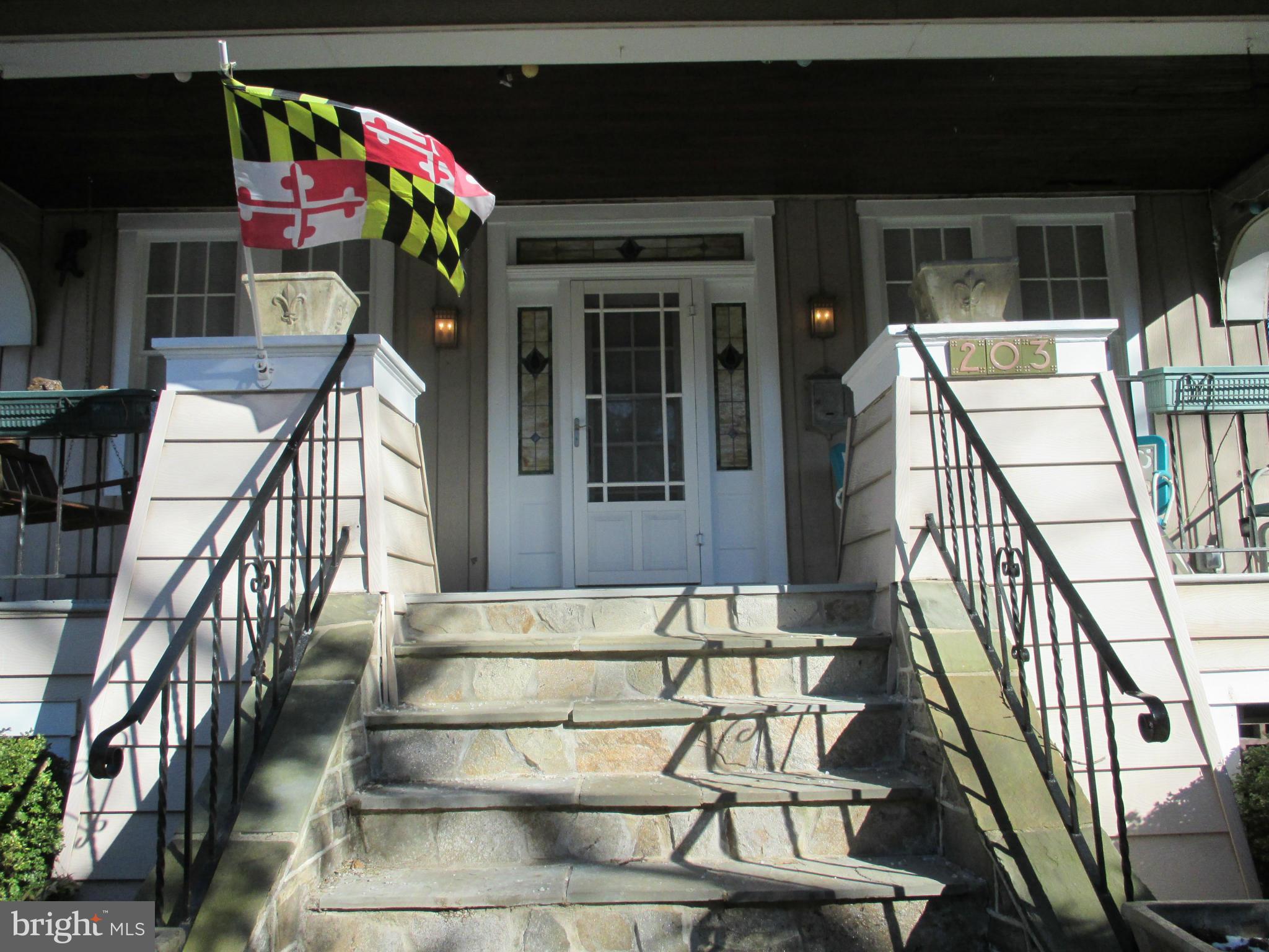 203 Mallow Hill Road Baltimore, MD 21229 - Photo 21 of 30 Flagstone steps and wide front porch