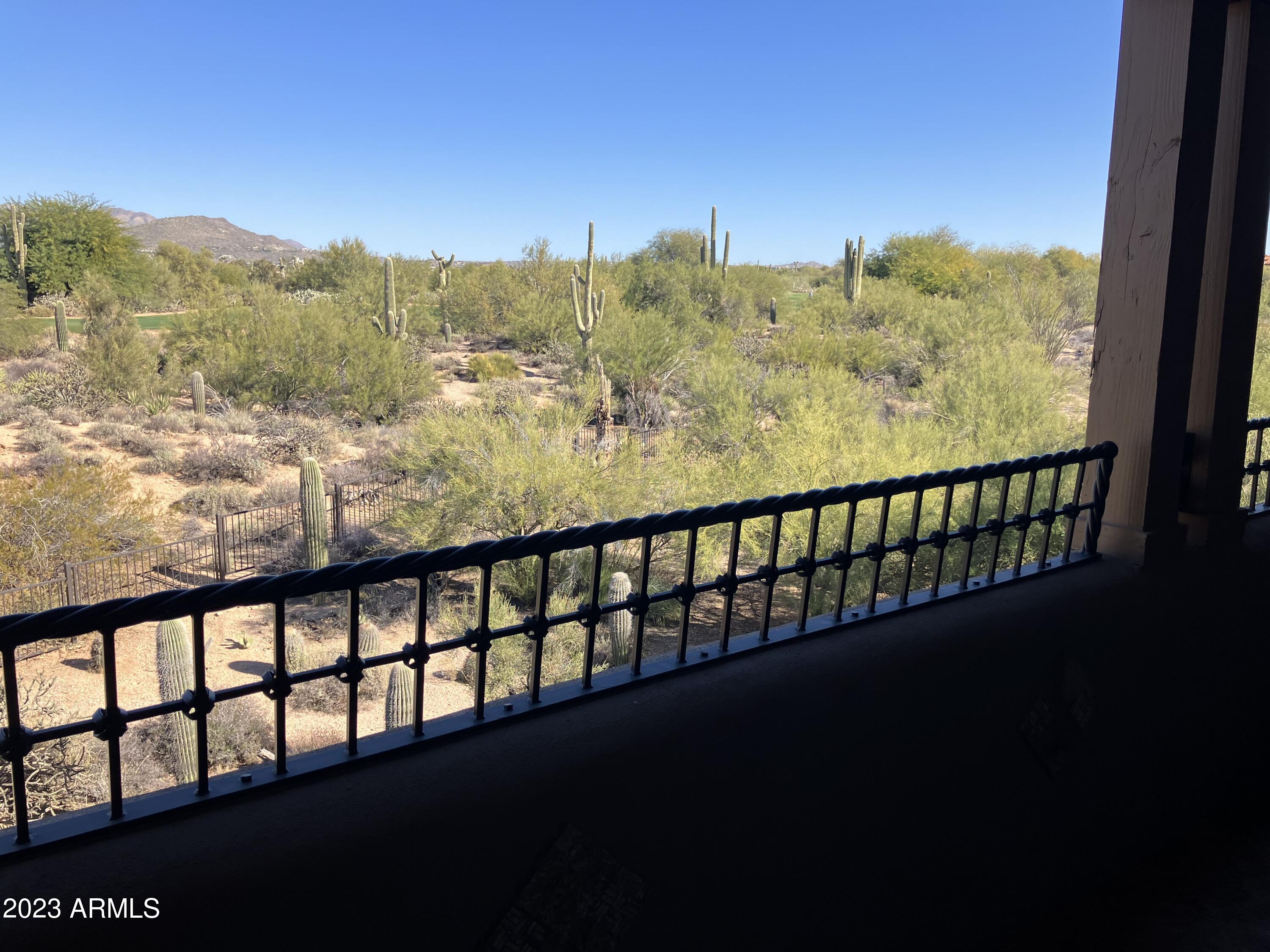 36601 North Mule Train Road, Unit 12C Carefree, AZ 85377 - Photo 17 of 42 a view of a city from a balcony