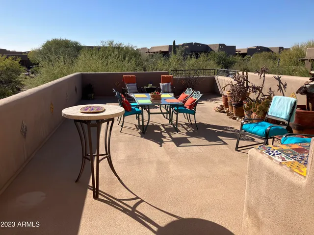 a view of outdoor space and seating area