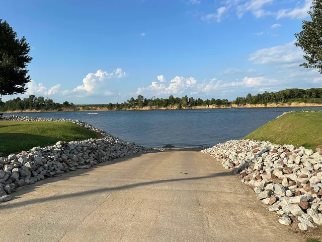a view of a lake with a lake