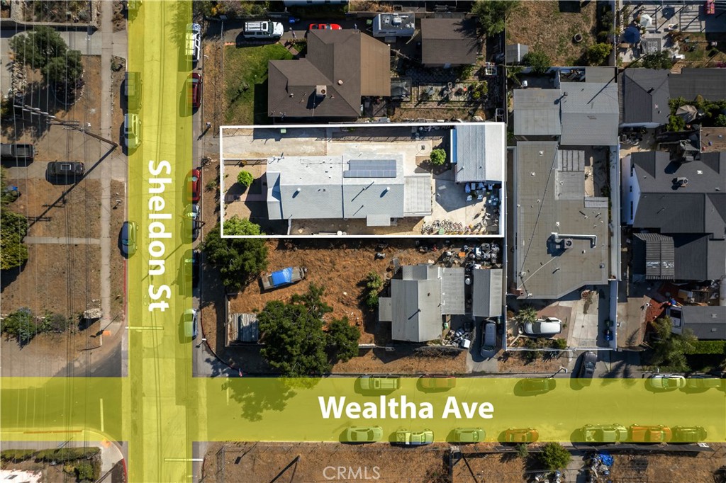 11203 Sheldon Street Sun Valley, CA 91352 - Photo 46 of 57 an aerial view of a house with a garden