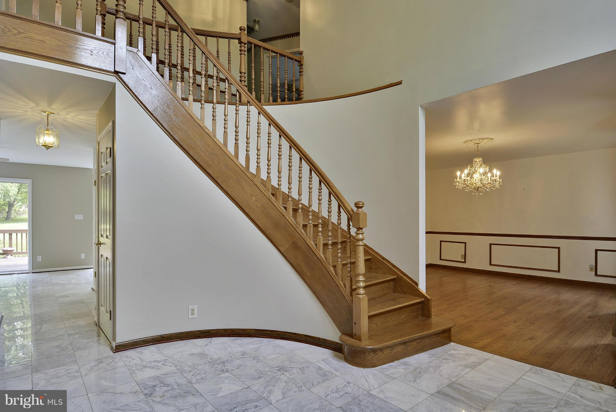 15737 Holly Grove Road Silver Spring, MD 20905 - Photo 10 of 30 Marble flooring, curved staircase