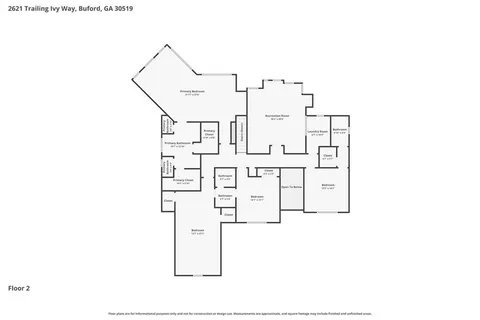 $875,000 | 2621 Trailing Ivy Way Northeast, Buford, GA 30519