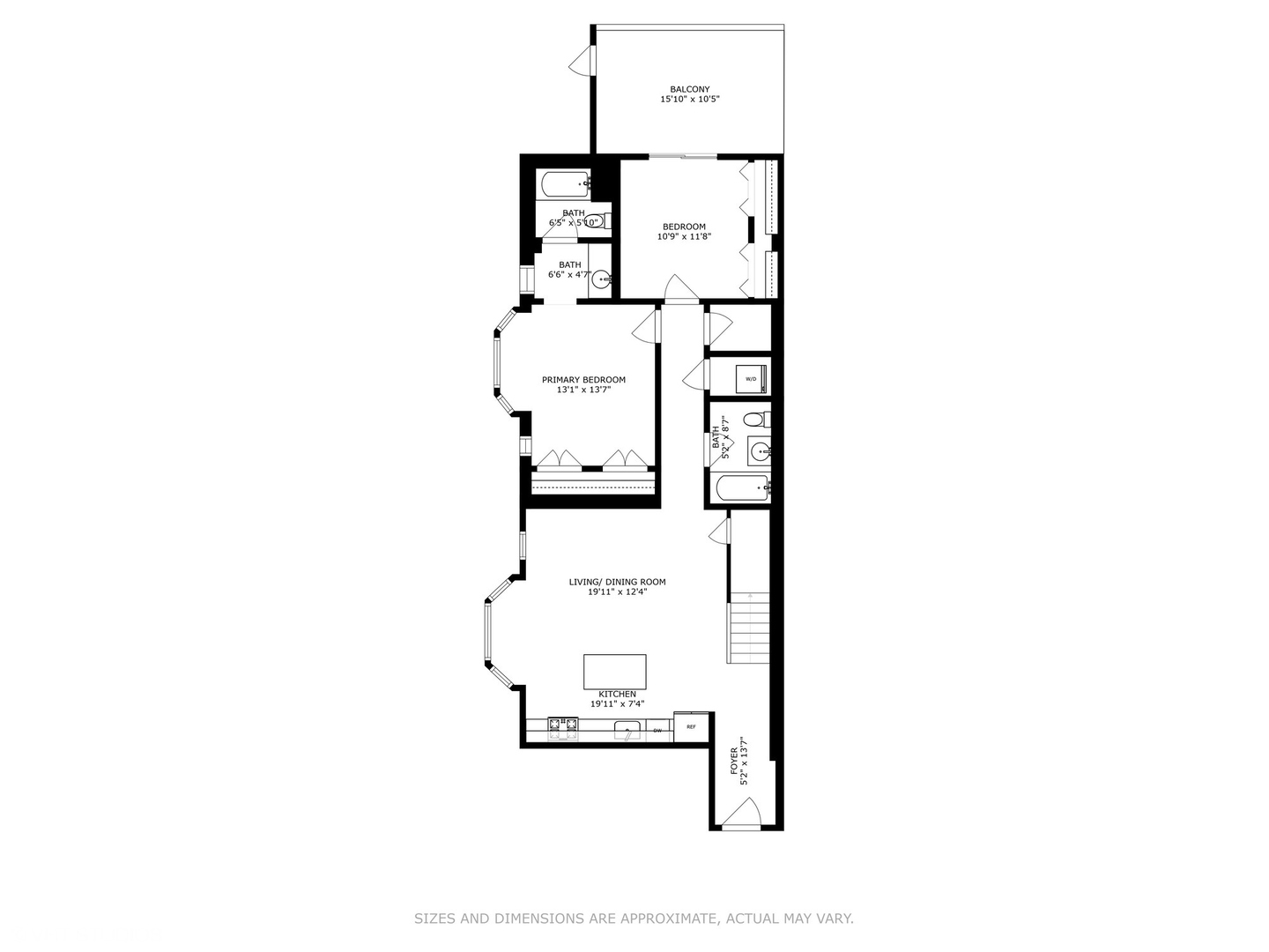 222 South Racine Avenue, Unit 607 Chicago, IL 60607 - Photo 22 of 22 a picture of a floor plan
