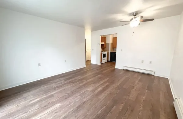 wooden floor in an empty room