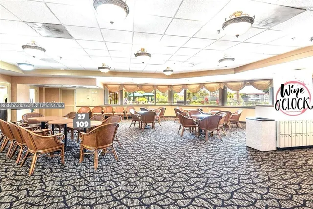 a living room with a couch and a table