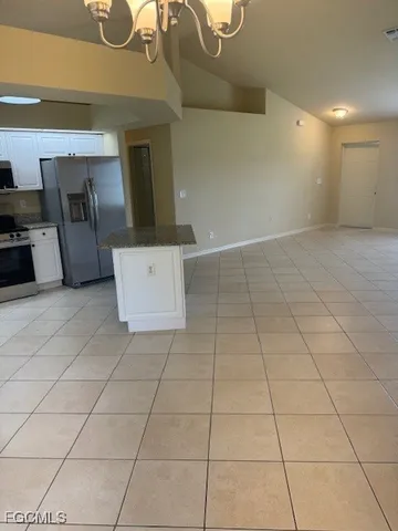 a view of a livingroom with an oven