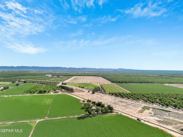 a bedroom with a bed and a wall painting