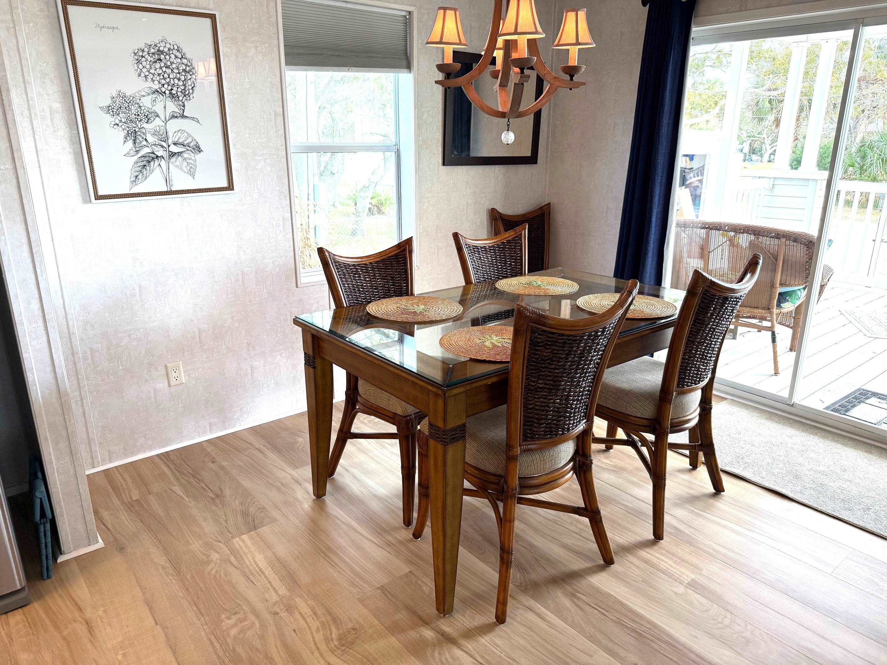 292 Majorca Road St. Augustine, FL 32080 - Photo 4 of 32 Dining space featuring suspended lighting and light wood finished floors