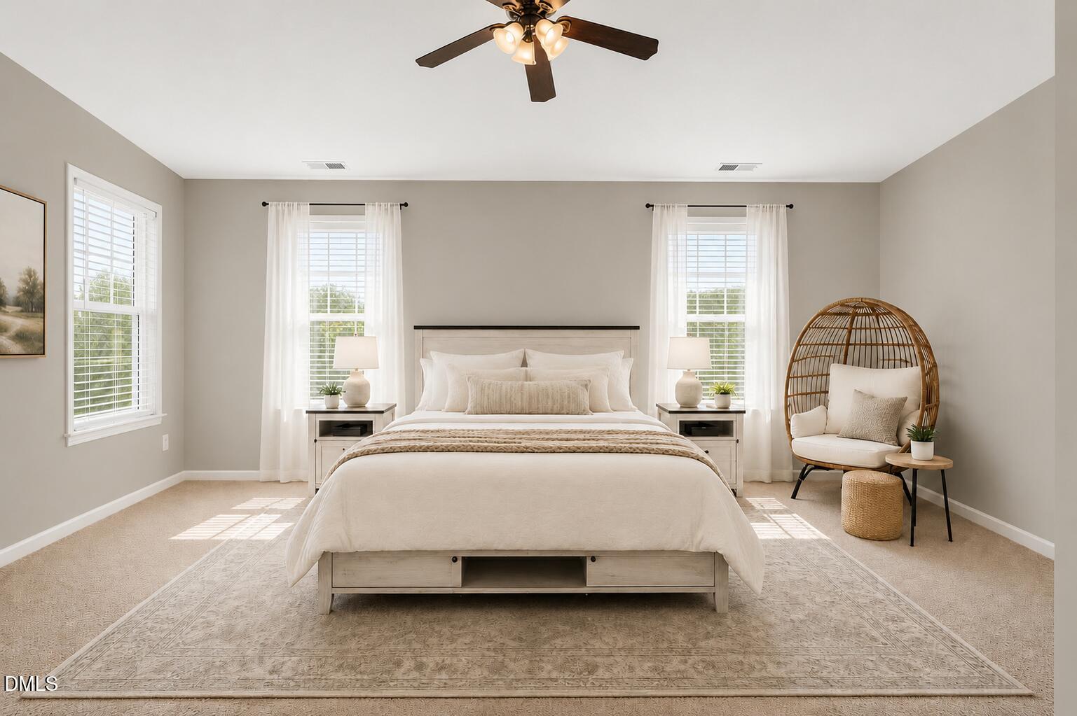 2211 Raven Road, Unit 108 Raleigh, NC 27614 - Photo 13 of 17 a bedroom with bed and a chandelier