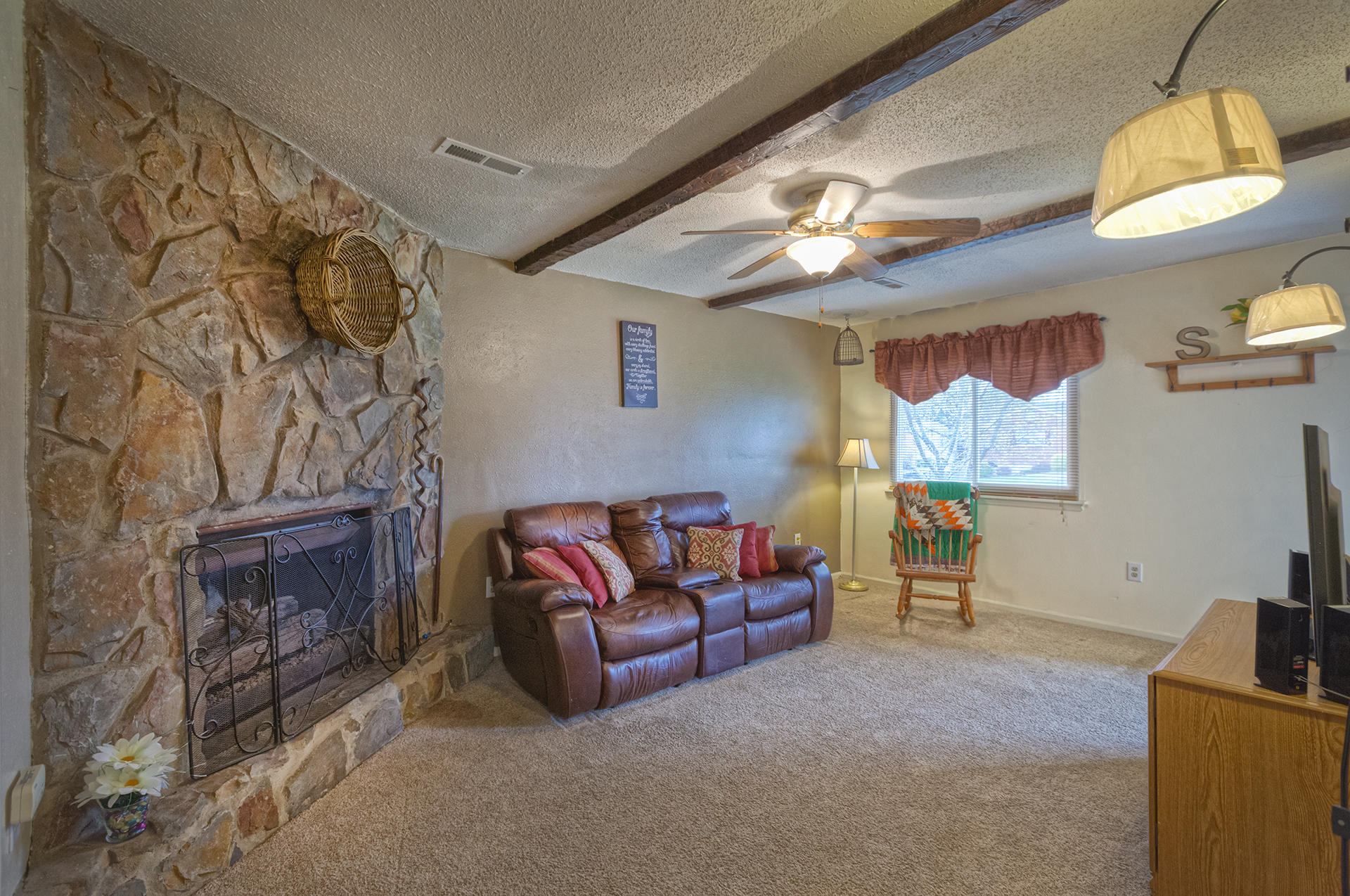 5923 Dairy Road Roanoke, VA 24019 - Photo 9 of 32 Living Room with Fireplace