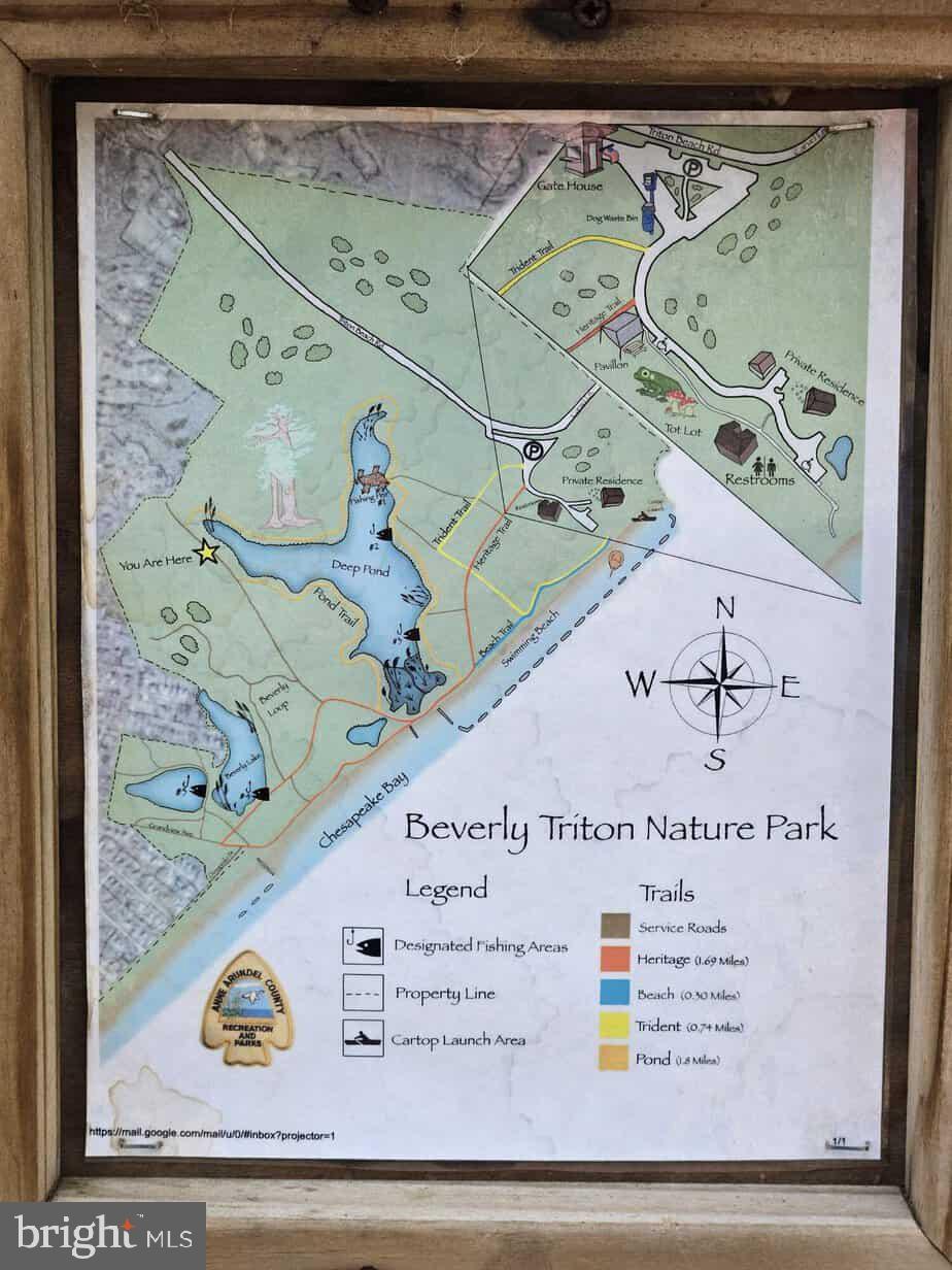 1211 Shesley Road Edgewater, MD 21037 - Photo 14 of 17 Beverley-Triton- Beach -Park -Map